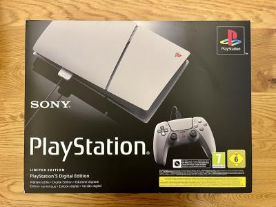 PS5 Slim Digital Edition 30th Anniversary, Console Grise édition Limitée