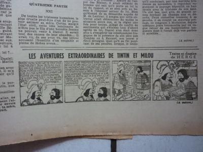 TINTIN - JOURNAL  LE SOIR  NUM  200 -  26 AOUT  1942 -  LE SECRET DE LA LICORNE