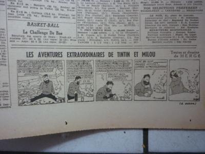 TINTIN - JOURNAL  LE SOIR  NUM  198  -  24 AOUT  1942 -  LE SECRET DE LA LICORNE