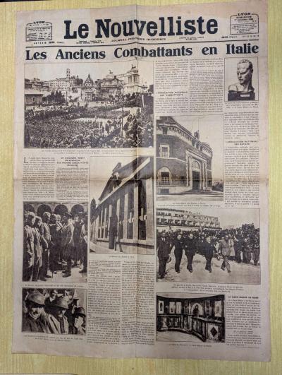 Le Nouvelliste (Lyon) 1er sept. 1935, Les anciens combattants en Italie fasciste
