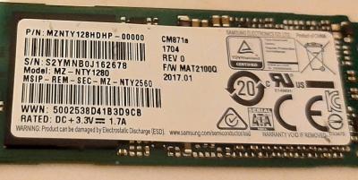 Samsung 128 Go M2 SSD mode SATA Interne model MZ NTY1280