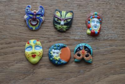 feves masque carnaval lune chat