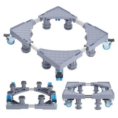 Support Machine � Laver Roulettes R�glable 43 62cm Socle Frigo Lave Linge 450 kg