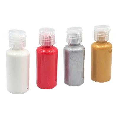 Peinture fluide Pouring pour boules de No�l 4 couleurs