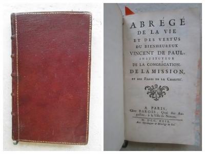 VIE ET VERTUS DE VINCENT DE PAUL instituteur des filles de la Charit�, 1729.