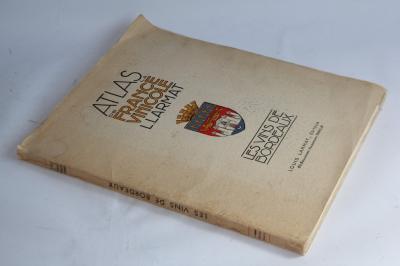 Livre Atlas de la France Vinicole Les Vins de Bordeaux L. Larmat 1949 (48882)