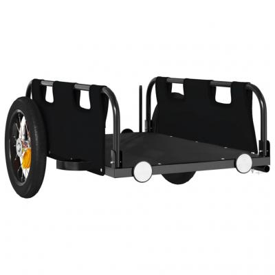Remorque chariot transport de v�lo tissu oxford fer noir Helloshop26 02_0044404
