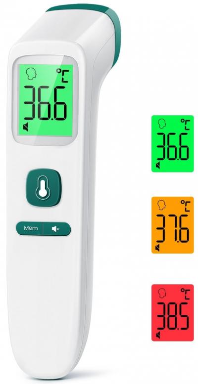 Thermom�tre de fi�vre sans contact, thermom�tre frontal pour b�b�s et adultes...