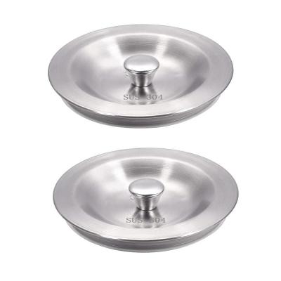 Bonde Evier 80mm Bouchon Evier Cuisine 2 Pi�ces Acier Inoxydable Bouchon �vie...
