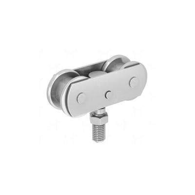 Monture sur chant vis M10 galet en acier   MANTION 0633A