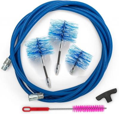 Kit Ramonage Po�le � Granul�s 3-6 m Flexible   Brosses Nylon 80-100-120mm
