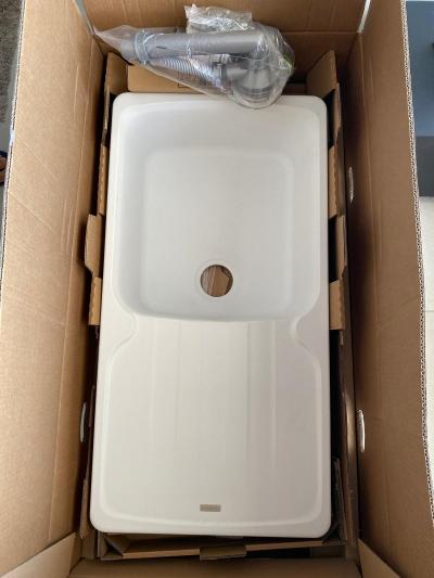 A VENDRE: 200   Evier FRANKE AZG 611 XL, Antea, blanc artic, 1 grande cuve avec