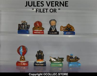 SERIE COMPLETE DE FEVES JULES VERNE FILET OR    THIBAULT BERGERON