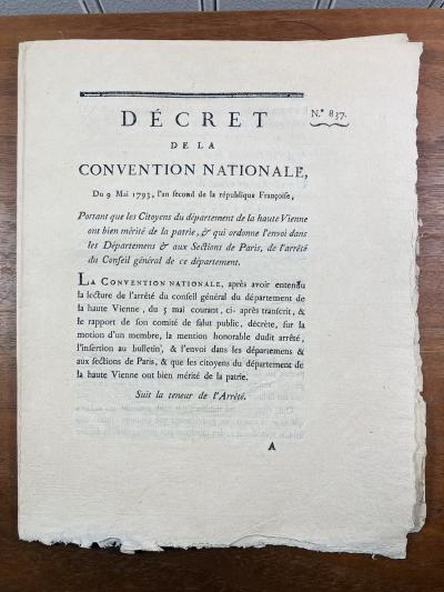 La Haute Vienne Limoges Poitiers en 1793 Freyssinet Vienne R�volution Fran�aise