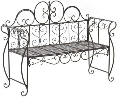 Banc de Jardin Fer Forg� Couleur Bronze   Banquette de Terrasse Balcon   Design