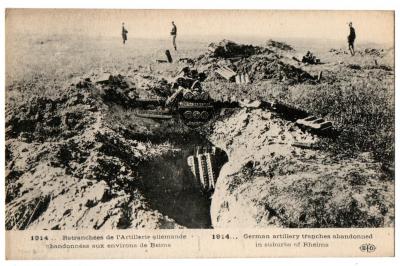CPA Militaria 1914   Retranch�es de l'Artillerie allemande aux environs de Reims