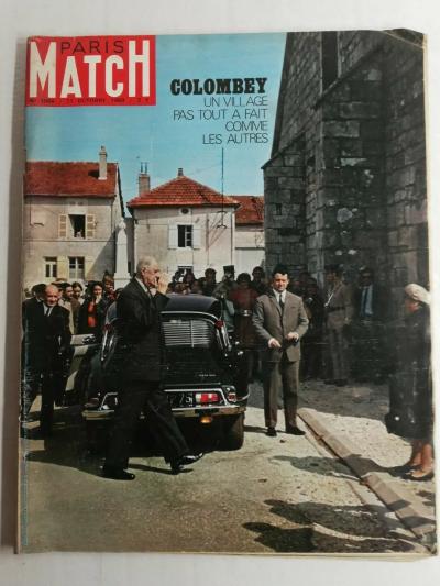 N257 Magazine Paris Match N�1066 11 octobre 1969 De Gaulle, Collombey village