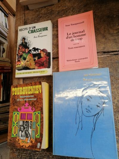 Lote De 4 Libros De Ivan Turgueniev: Primer Amor   Relatos De Un Cazador