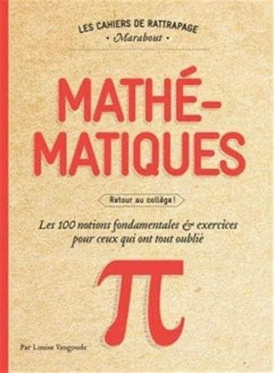 Les cahiers de rattrapage Mathematiques
