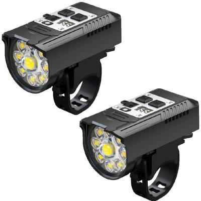 KDULIT 9 LED phare de v�lo USB Rechargeable lampe de v�lo Super lumineux guidon