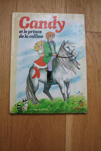 CANDY et le prince de la colline   livre illustr�   G.P. rouge et or   1980