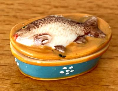 F�ve Vaisselle Terrine bo�te d�cor Poisson   Galette des Rois French charm