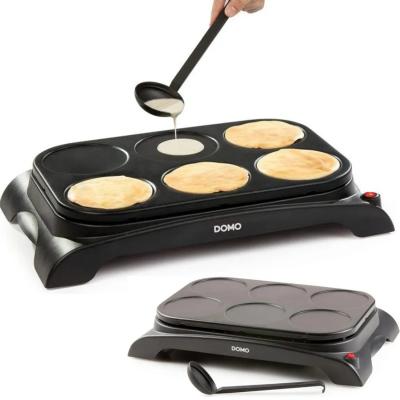 Cr�pi�re �lectrique 6 Mini Pancakes   Cr�pes Antiadh�sif 1000W Noir 11,5cm
