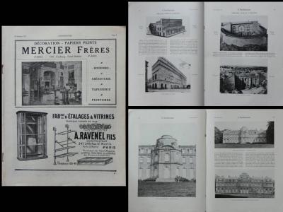 L'ARCHITECTURE n�20 1923 THEATRE ROMAIN D'ORANGE, CHATEAU DE CHAMPLATREUX