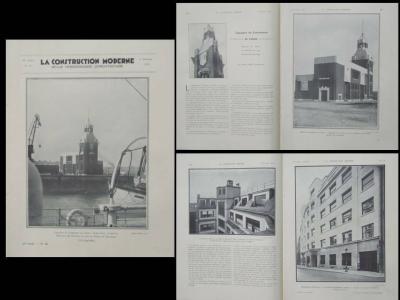 CONSTRUCTION MODERNE 1933 CHAMBRE DE COMMERCE CALAIS, PARIS 9 RUE DR LANCEREAUX