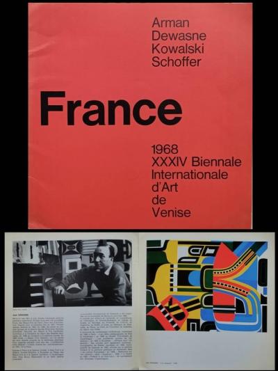 CATALOGUE BIENNALE DE VENISE 1968   FRANCE   ARMAN, DEWASNE, KOWALSKI, SCHOFFER