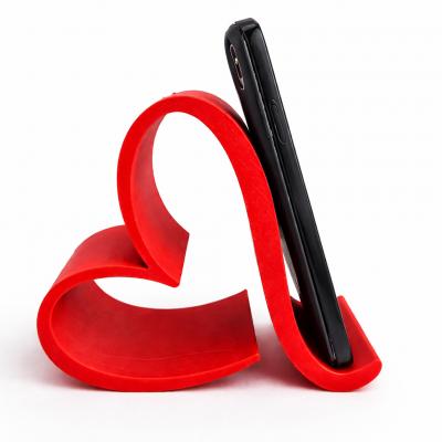 Support T�l�phone C ur Rouge   Support Smartphone Bureau   Cadeau amour