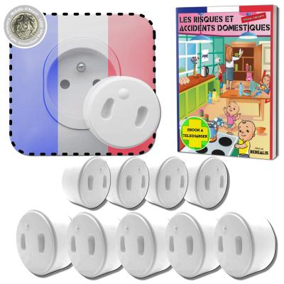 [Pack x10] Cache Prise Bebe Fran�ais [ sans Clef Ni 10 Unit� (Lot de 1)