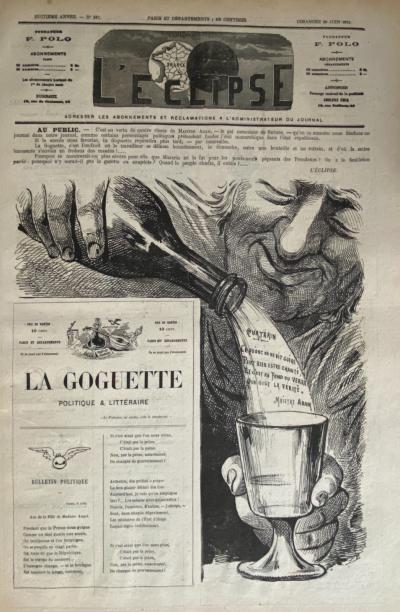 L'Eclipse Andre Gill 20 June 1875 No. 347 La Spree Politique Net Literary