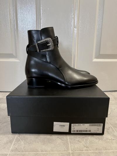 Saint Laurent Wyatt Jodhpur boots 40mm heel- size 41