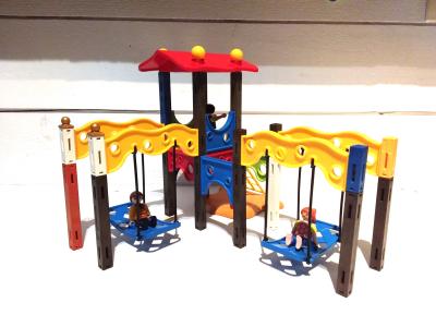 PLAYMOBIL DOUBLE BALAN�OIRE CUSTOM JEUX D ENFANTS PARC �COLE MATERNELLE VACANCES