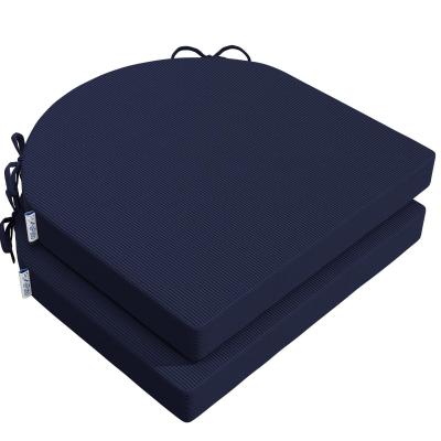 3002 Lot de 2 coussins d'assise 45 x 45 cm, bleu marine
