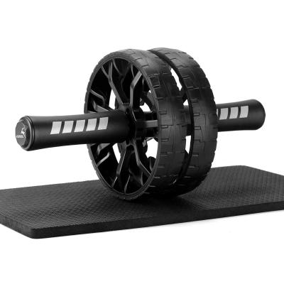 Double Ab Roller Wheel Avec Tapis de Genoux, Roue de Muscle Abdominaux Portab...