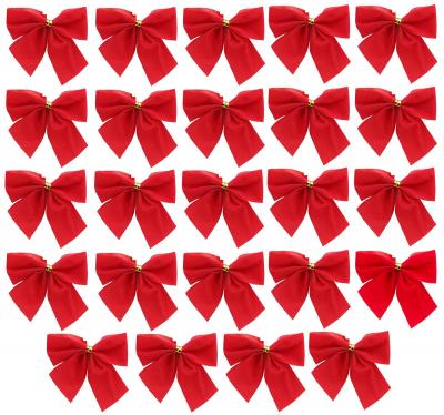 N uds en velours rouge   D�coration pour sapin de No�l   Cadeaux de No�l   Ar...
