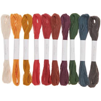 Assortiment de fils � broder , 10 pc. Earthy