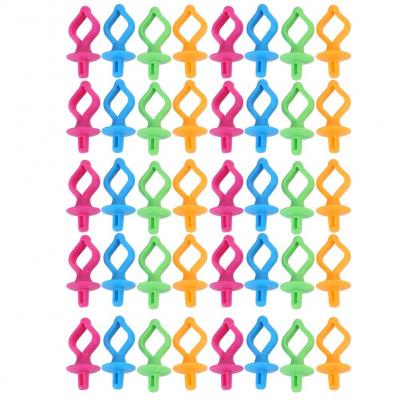 40 pi�ces pince de contr�le de fil � coudre pince portecanette Clips Silicone...