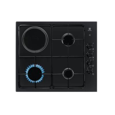 electrolux table de cuisson mixte 4 feux noir EGL62821OB