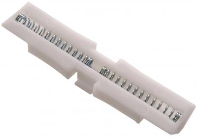 851651 Guide de porte coulissante 2 volets Blanc