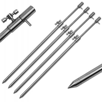 Lot de 4 supports pour canne � p�che en acier inoxydable 5090 cm 9,5-6 mm