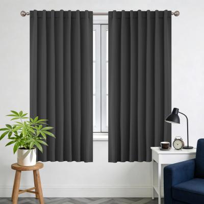 Rideau Occultant Thermique Gris Fonc� 140x145cm, Rideaux Courts Fen�tres Haut...