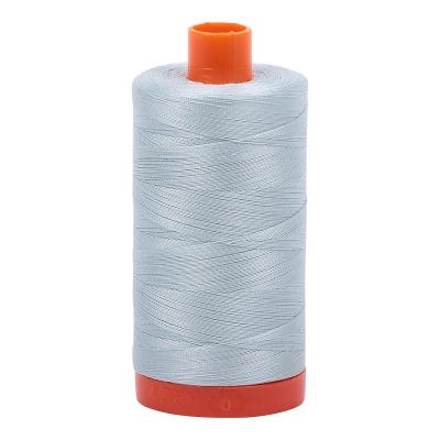 Fil de coton mako uni 50 W 1420 m Gris clair Bleu