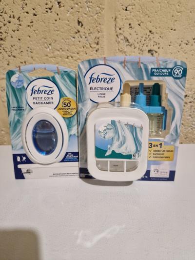 Lot Febreze Linge Frais, 1 D�sodorisant Petit Coin Et 1 D�sodorisant �lectrique