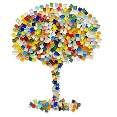 Carreaux de Mosa�que en Cristal et Verre Teint�  500 g de Carreaux Carr�s pou...