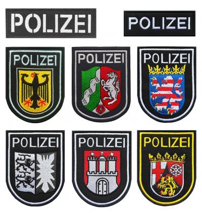 Lot de 8 �cussons tactiques de police brod�s avec crochet et boucle, pour sac...