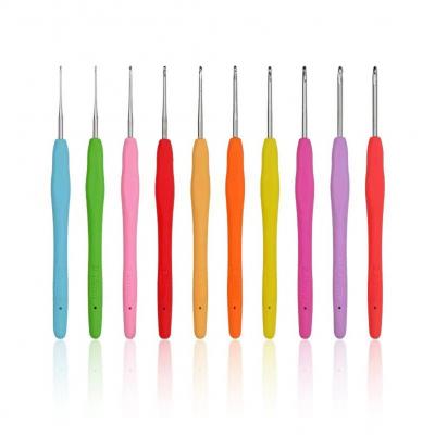 Lot de 10 crochets de petite taille ergonomiques avec poign�es en caoutchouc ...