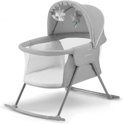 kk Kinderkraft Berceau B�b� Lovi, 3en1, Lit de Voyage, 0 � 9 kg, Gris, 1 Unit�